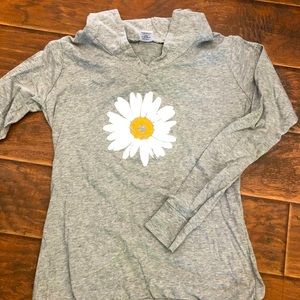 Hooded long sleeve t-shirt